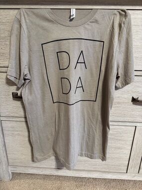 Ada Taupe Short-Sleeve Tee with Black DADA Graphic